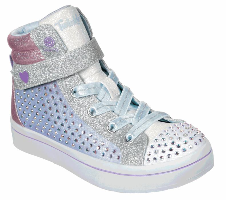 Skechers Flickor Silver/Olika Färger Sneakers - Twinkle Toes: Twi-Lites - Sparkle Burst - Sverige (E